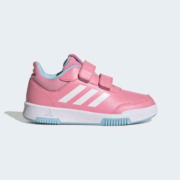 Chaussures Tensaur Roses à Crochets Et Boucles Adidas