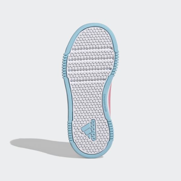 Chaussures Tensaur Roses à Crochets Et Boucles Adidas