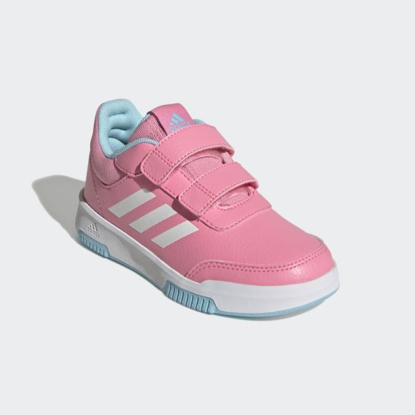 Chaussures Tensaur Roses à Crochets Et Boucles Adidas