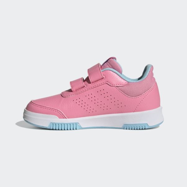 Chaussures Tensaur Roses à Crochets Et Boucles Adidas