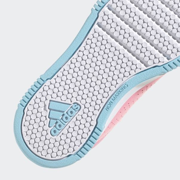 Chaussures Tensaur Roses à Crochets Et Boucles Adidas