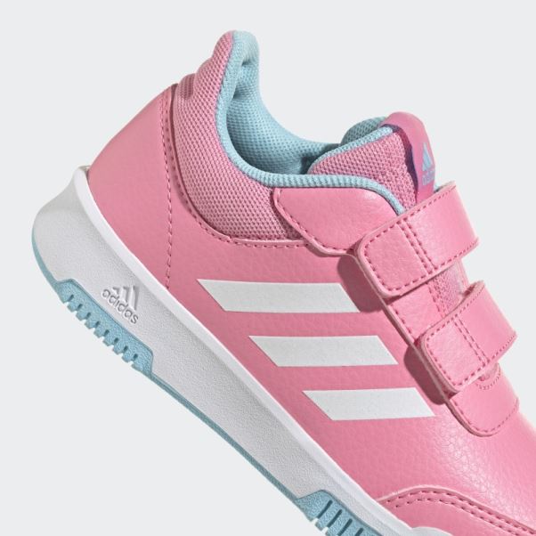 Chaussures Tensaur Roses à Crochets Et Boucles Adidas