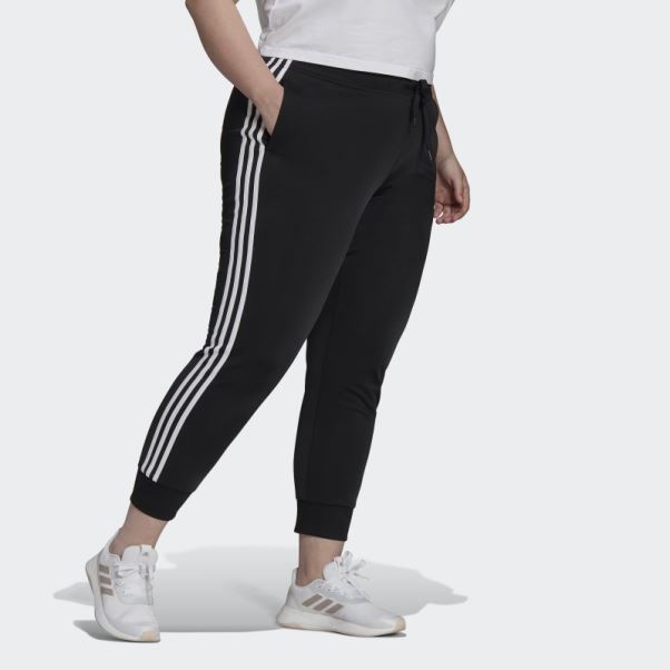 Pantalon De Survêtement Slim Fuselé à 3 Bandes Essentials Warm-up Noir (grande Taille) Adidas
