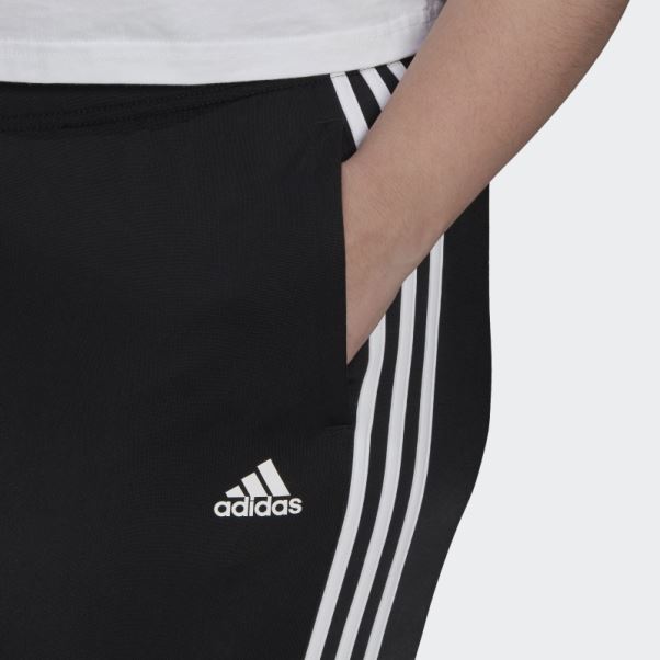 Pantalon De Survêtement Slim Fuselé à 3 Bandes Essentials Warm-up Noir (grande Taille) Adidas