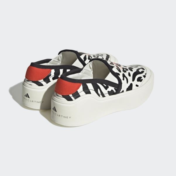 Adidas By Stella Mccartney Court Slip-on Chaussures Blanc