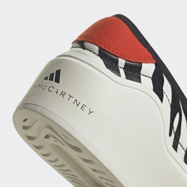 Adidas By Stella Mccartney Court Slip-on Chaussures Blanc