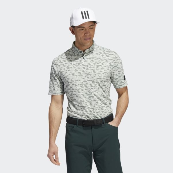 Polo Adidas Go-to Camo Vert