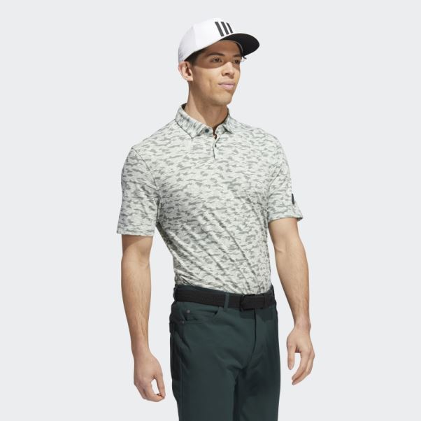 Polo Adidas Go-to Camo Vert