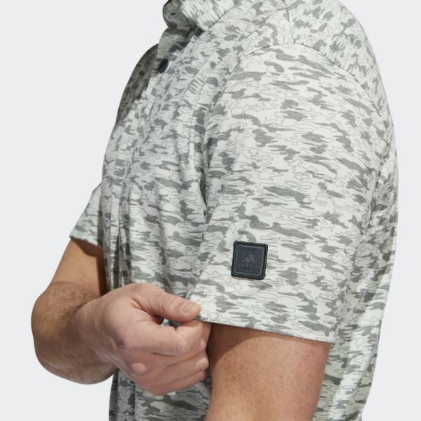 Polo Adidas Go-to Camo Vert
