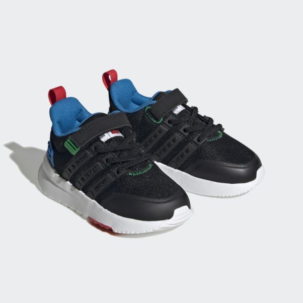 Noir Chaud Adidas X Lego Racer Tr21 élastique Dentelle Et Top Sangle Chaussures