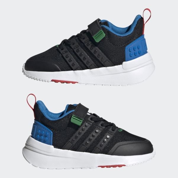 Noir Chaud Adidas X Lego Racer Tr21 élastique Dentelle Et Top Sangle Chaussures