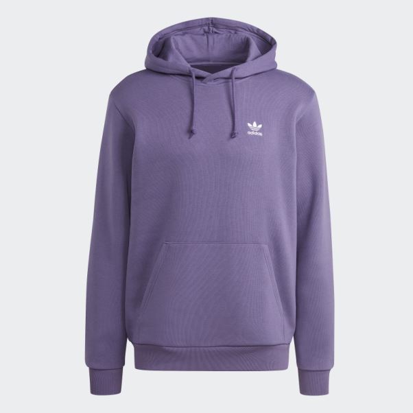 Sweat à Capuche Trèfle Essentials Violet Tech Adidas