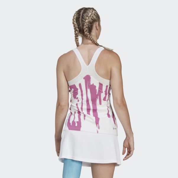 Débardeur Adidas Thebe Magugu Tennis New York Blanc