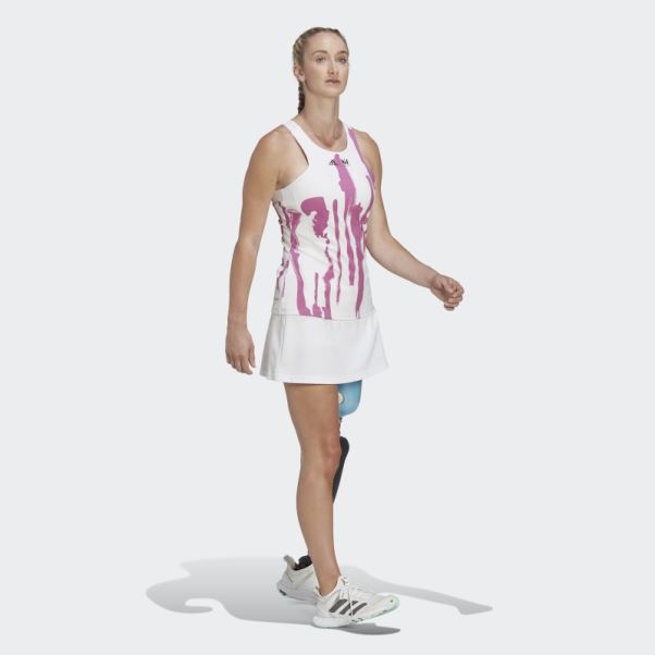 Débardeur Adidas Thebe Magugu Tennis New York Blanc