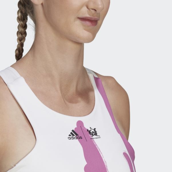 Débardeur Adidas Thebe Magugu Tennis New York Blanc