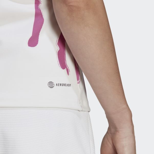 Débardeur Adidas Thebe Magugu Tennis New York Blanc