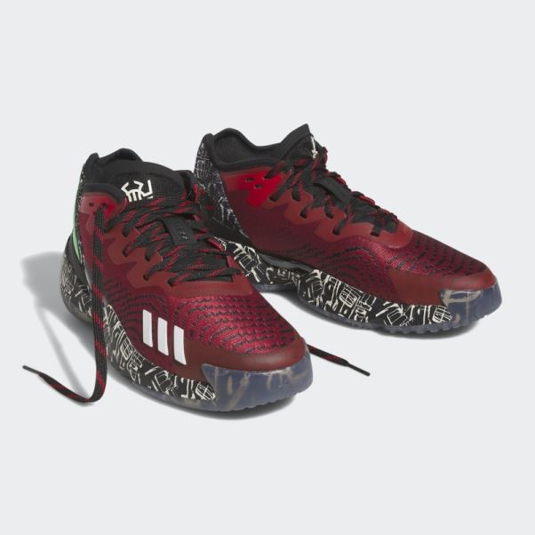 Enfiler. Issue 4 Chaussures Adidas écarlate