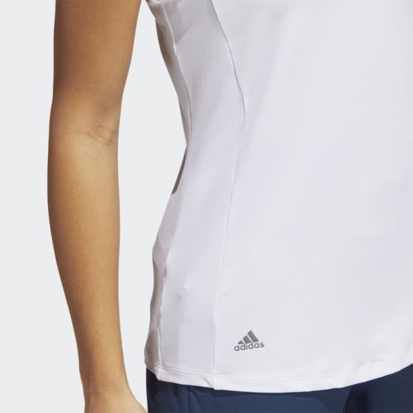 Polo Sans Manches Adidas Racerback Blanc