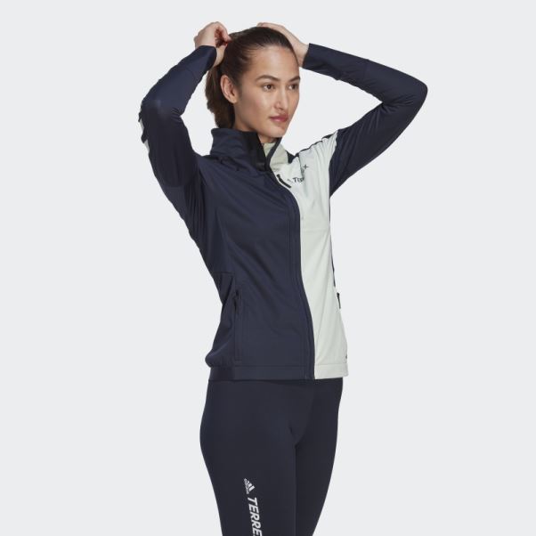 Veste Soft Shell De Ski De Fond Adidas Terrex Xperior Vert