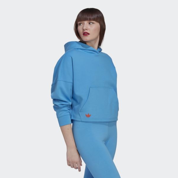 Sweat à Capuche Adidas Adicolor Neuclassics Bleu