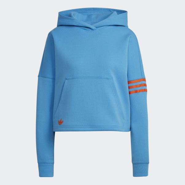 Sweat à Capuche Adidas Adicolor Neuclassics Bleu