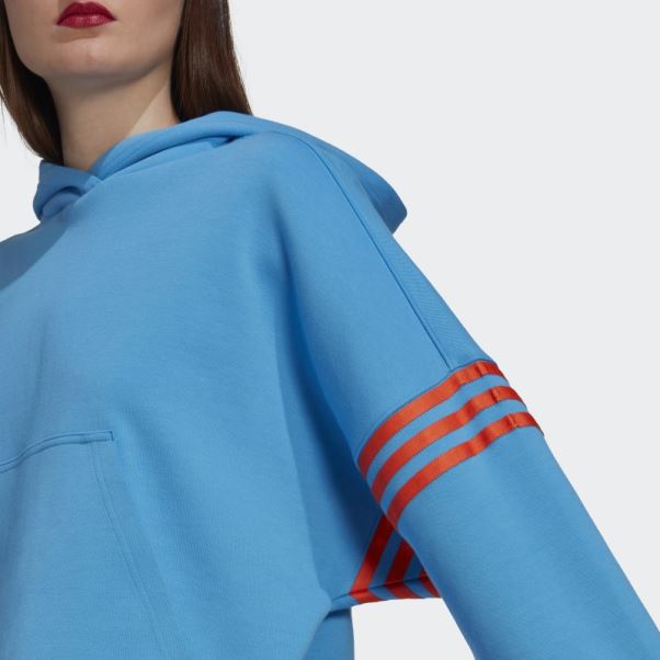 Sweat à Capuche Adidas Adicolor Neuclassics Bleu