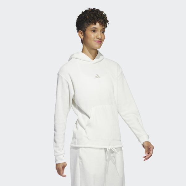 Select Sweat à Capuche Court Blanc Adidas