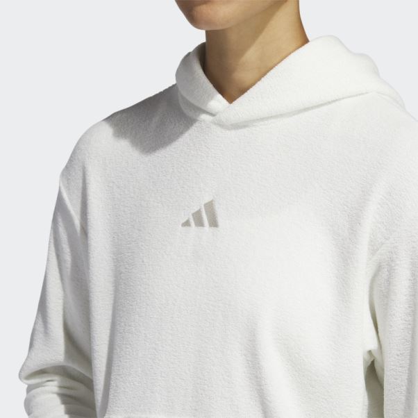 Select Sweat à Capuche Court Blanc Adidas