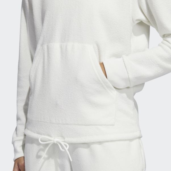Select Sweat à Capuche Court Blanc Adidas