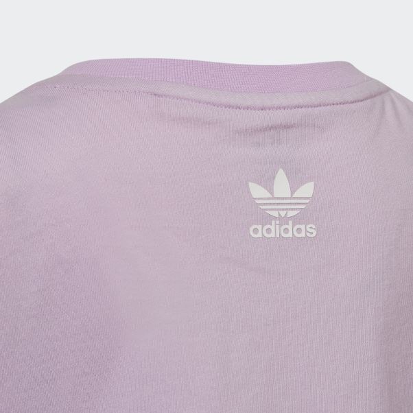 T-shirt Adidas Lilas à Logo Graphique