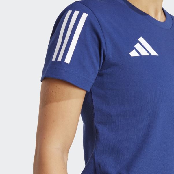 Adidas France Coton Graphique T-shirt Victoire Bleu