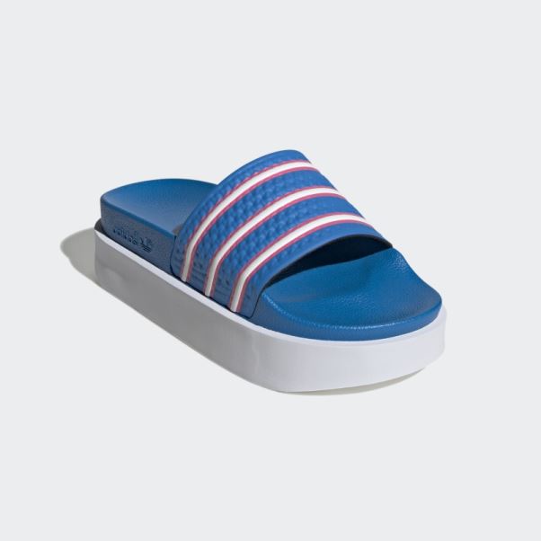 Claquettes Adidas Adilette Bonega Bleu Rush