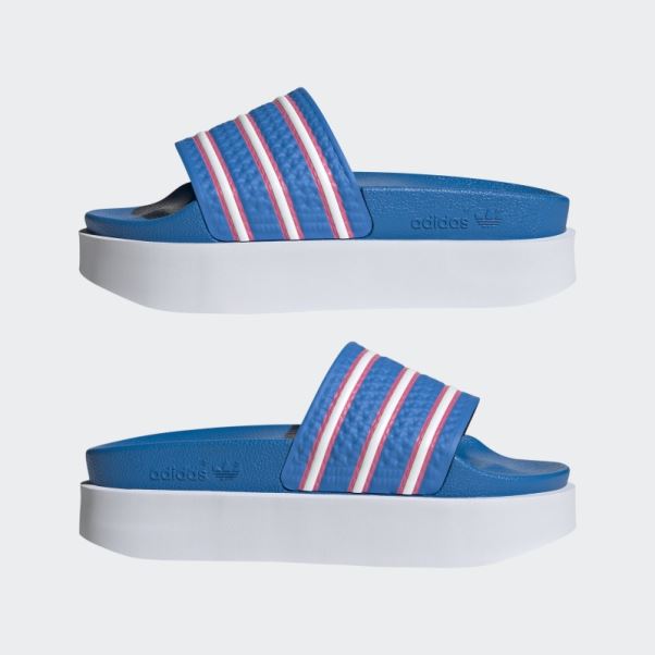 Claquettes Adidas Adilette Bonega Bleu Rush