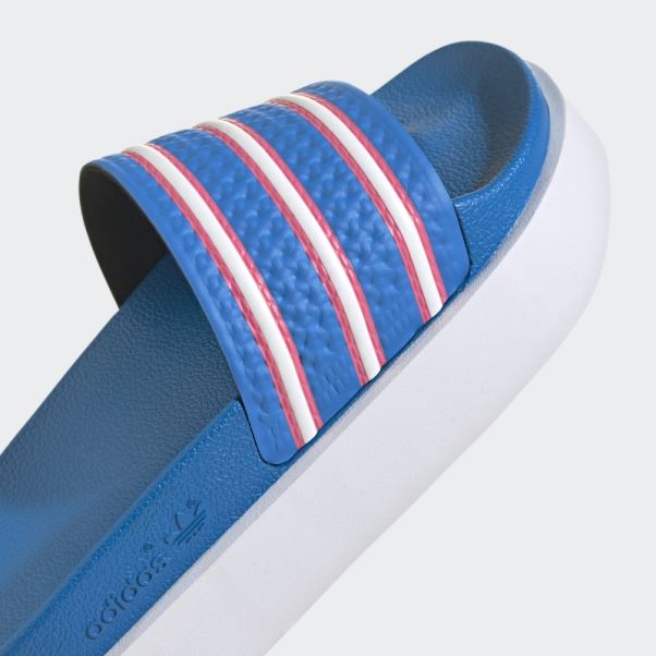 Claquettes Adidas Adilette Bonega Bleu Rush