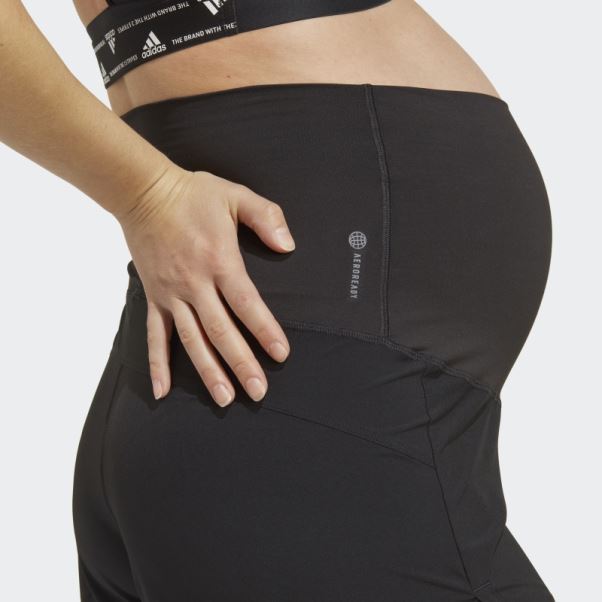 Adidas Pacer Aeroready Train Essentials Short Tissé (maternité) Noir