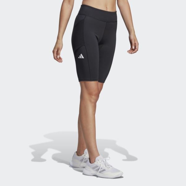 Collant Court De Match De Tennis Noir Adidas