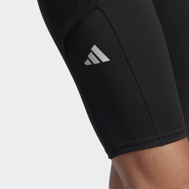 Collant Court De Match De Tennis Noir Adidas