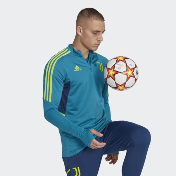 Juventus Condivo 22 Haut D'entraînement Adidas Bleu Sarcelle