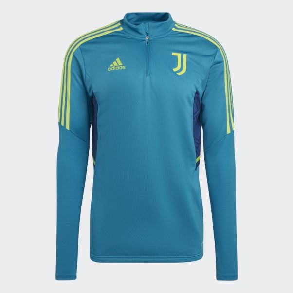 Juventus Condivo 22 Haut D'entraînement Adidas Bleu Sarcelle