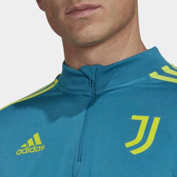 Juventus Condivo 22 Haut D'entraînement Adidas Bleu Sarcelle
