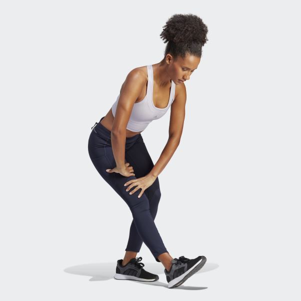 Soutien-gorge De Course à Maintien Moyen Adidas Silver Dawn