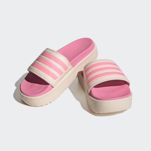 Adilette Plate-forme Diapositives Adidas Quartz