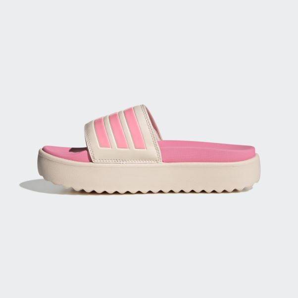 Adilette Plate-forme Diapositives Adidas Quartz