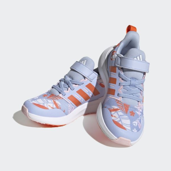 Adidas X Disney Fortarun 2.0 Moana Cloudfoam élastique Dentelle Top Sangle Chaussures Bleu Aube Mode