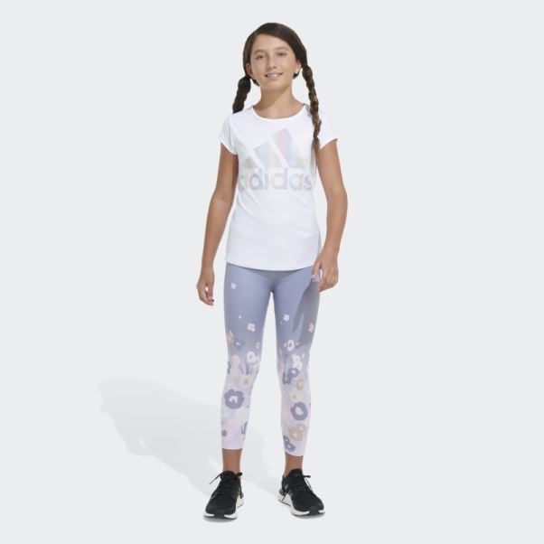 Adidas 7 8 Garden Leg Tight Argent Violet