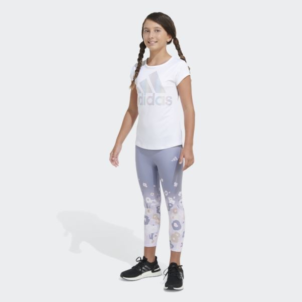 Adidas 7 8 Garden Leg Tight Argent Violet