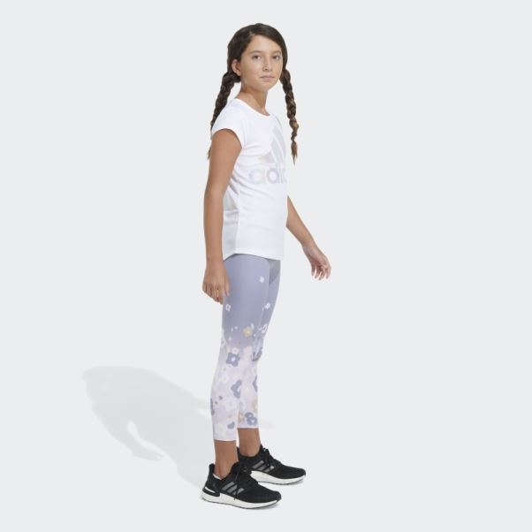 Adidas 7 8 Garden Leg Tight Argent Violet