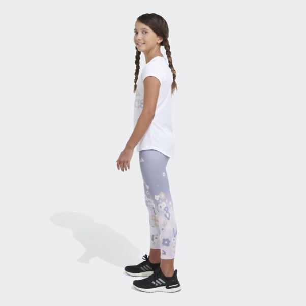 Adidas 7 8 Garden Leg Tight Argent Violet