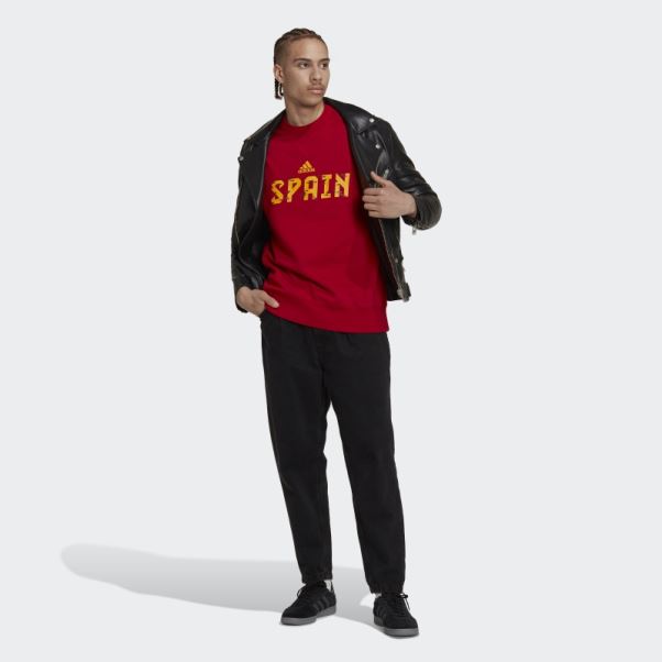 Sweat Coupe Du Monde Fifa 2022 Espagne Rouge Adidas