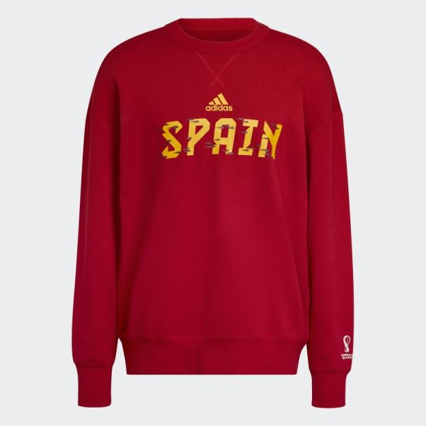Sweat Coupe Du Monde Fifa 2022 Espagne Rouge Adidas